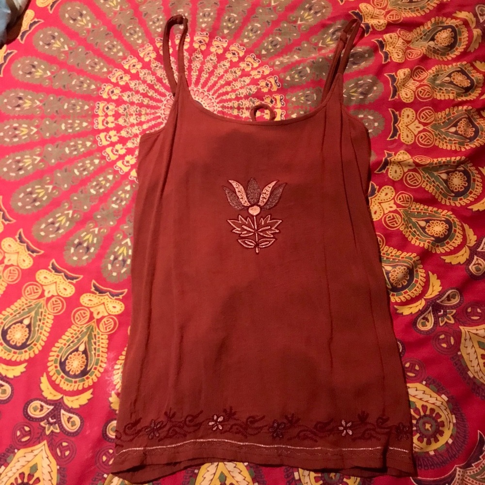 Open back hippie boho gauze top